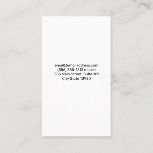 Kleurrijke nagels | Nagellak fles en borstel Visitekaartje (Achterkant)