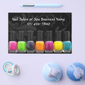 Kleurrijke Nail-Poolse flessen, nagelzout Flyer (Enkel)