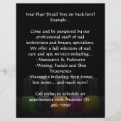 Kleurrijke Nail-Poolse flessen, nagelzout Flyer (Achterkant)