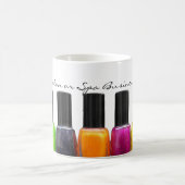 Kleurrijke Nail-Poolse flessen, nagelzout Koffiemok (Center)