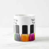 Kleurrijke Nail-Poolse flessen, nagelzout Koffiemok (Center)