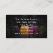 Kleurrijke Nail-Poolse flessen, nagelzout Visitekaartje (Achterkant)