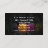 Kleurrijke Nail-Poolse flessen, nagelzout Visitekaartje (Achterkant)