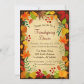 Kleurrijke najaarsvulling voor Thanksgiving Kaart (Voorkant)