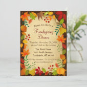 Kleurrijke najaarsvulling voor Thanksgiving Kaart (Staand voorkant)