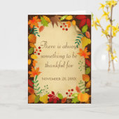 Kleurrijke najaarsvulling voor Thanksgiving Kaart (Gele Bloem)