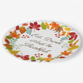 Kleurrijke najaarsvulling voor Thanksgiving Papieren Bordje (Gekanteld)