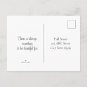 Kleurrijke najaarsvulling voor Thanksgiving Uitnodiging Briefkaart (Achterkant)