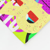 Kleurrijke namen Gerepliceerde Kunstpatroon Typogr Fleece Deken (Hoek)