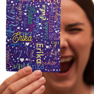 Kleurrijke Namen Schattigee Harten en Sterren Pokerkaarten