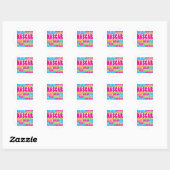 Kleurrijke NASCAR Ronde Sticker (Vel)