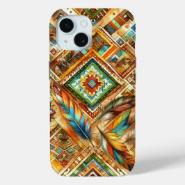 Kleurrijke Native American Print iPhone Case