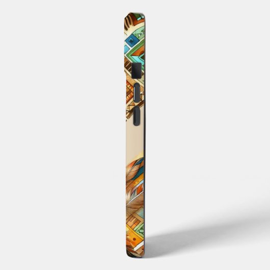 Kleurrijke Native American Print iPhone Case (Achterkant / Links)