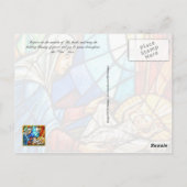 Kleurrijke nativiteitsscène briefkaart (Achterkant)