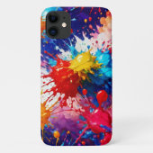 Kleurrijke natte verf splash ontwerp Case-Mate iPhone case (Achterkant)
