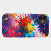 Kleurrijke natte verf splash ontwerp Case-Mate iPhone case (Achterkant (horizontaal))