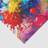 Kleurrijke natte verf splash ontwerp tissuepapier (Detail)