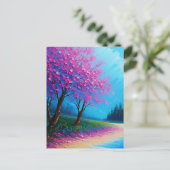 Kleurrijke Natuur Art Briefkaart (Staand voorkant)