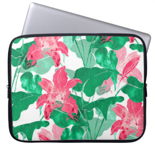 Kleurrijke Natuur bloemblaadjes Laptop Sleeve