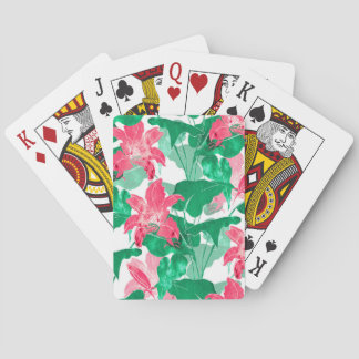 Kleurrijke Natuur bloemblaadjes Pokerkaarten