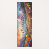 Kleurrijke Natuur- en bergmeditatie Yogamat (Voorkant)