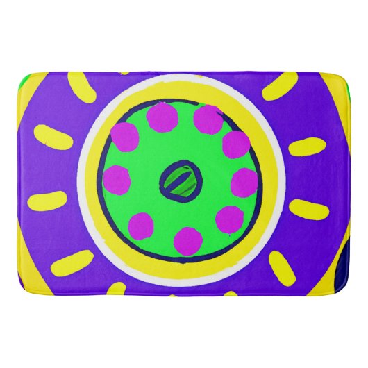 Kleurrijke Natuur paletpatroon Badmat (Voorkant)