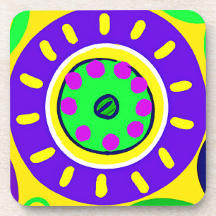 Kleurrijke Natuur paletpatroon Bier Onderzetter