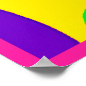 Kleurrijke Natuur paletpatroon Poster (Hoek)