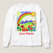 Kleurrijke Natuur Tekening voor Natuur Lovers (Achterkant)