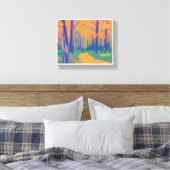 Kleurrijke Natuur Uitgerekte Canvasdruk Canvas Afdruk (Insitu (Slaapkamer))