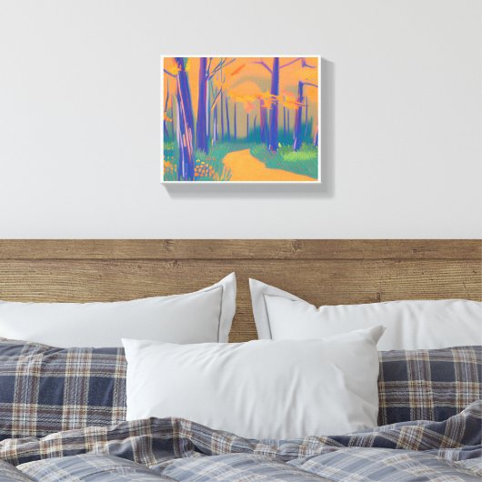 Kleurrijke Natuur Uitgerekte Canvasdruk Canvas Afdruk (Insitu (Slaapkamer))