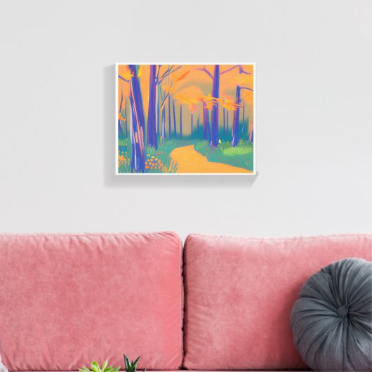 Kleurrijke Natuur Uitgerekte Canvasdruk Canvas Afdruk (Insitu (Woonkamer))