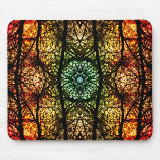 Kleurrijke natuurlijke kunst muismat (Voorkant)