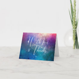 Kleurrijke Nebula Galaxy Bedankt Card