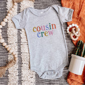 Kleurrijke neef bemanning matching familie romper