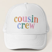 Kleurrijke neef bemanning matching familie trucker pet (Voorkant)