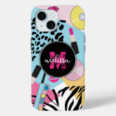 Kleurrijke negentiger jaren negentig Patroon Monog Case-Mate iPhone Case (Achterkant)