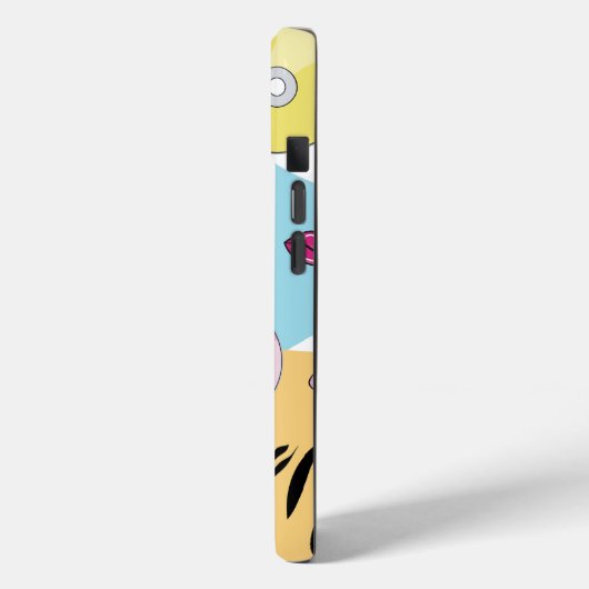 Kleurrijke negentiger jaren negentig Patroon Monog Case-Mate iPhone Case (Achterkant / Links)