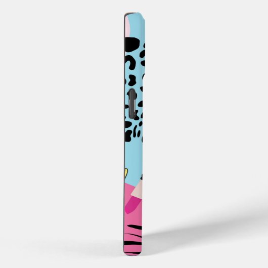 Kleurrijke negentiger jaren negentig Patroon Monog Case-Mate iPhone Case (Achterkant / Rechts)