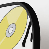 Kleurrijke negentiger jaren negentig Patroon Monog Pickleball Paddle (Links Detail)