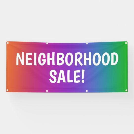 Kleurrijke NEIGHBORHOOD-VERKOOP! Banner (Horizontaal)