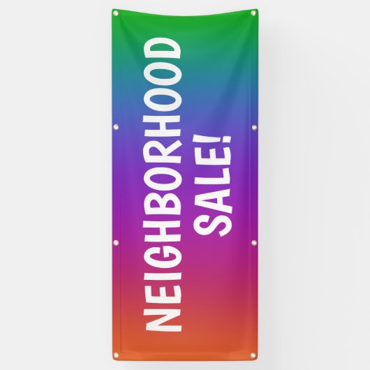 Kleurrijke NEIGHBORHOOD-VERKOOP! Banner (Verticaal)