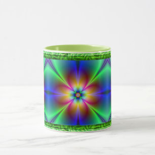 Kleurrijke Neon Daisy Mok