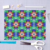 Kleurrijke Neon Daisy Tissue Paper Tissuepapier (Craft)