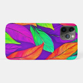 Kleurrijke Neon ETHERISCHE Bladeren Patroon Case-Mate iPhone Case (Achterkant (horizontaal))