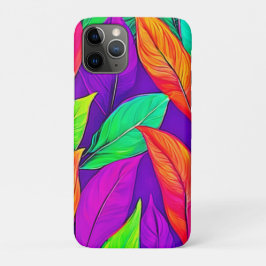 Kleurrijke Neon ETHERISCHE Bladeren Patroon Case-Mate iPhone Case