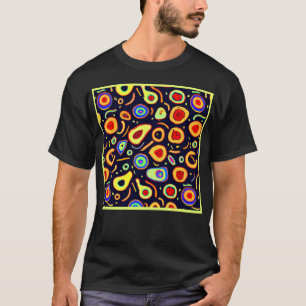 Kleurrijke Neon Fruit Delights Art T-shirt