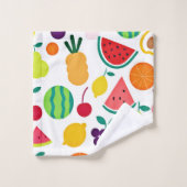 Kleurrijke neon fruit Fiesta Bad Handdoek (Wasdoekje)