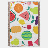 Kleurrijke neon fruit Fiesta Deken (Voorkant Verticaal)