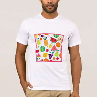 Kleurrijke neon fruit Fiesta T-shirt